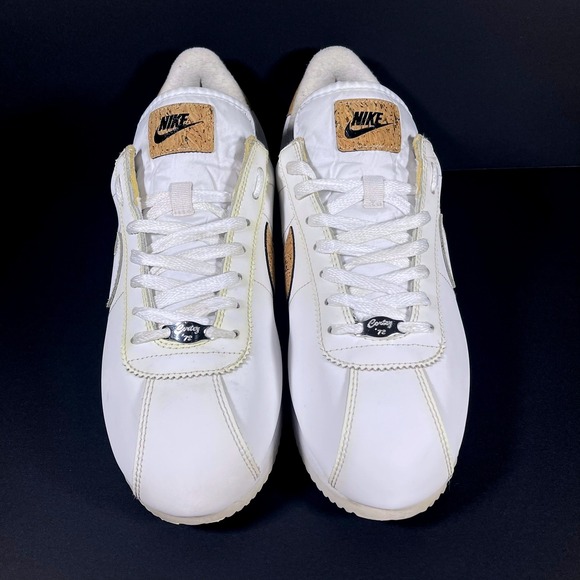 Nike Cortez '72 White Leather Cork Accent Sneakers Men's 11 Shoes - Picture 3 of 11